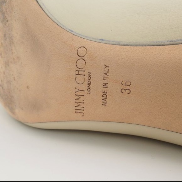 ❌SOLD❌Authentic Jimmy Choo Lark 65 Studded Leather pumps Size 36 - Picture 7 of 8